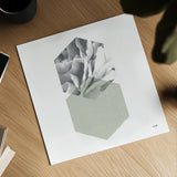 Blossoms IV Warm by Moira Hershey. Shown as a detailed flat fine art print, highlighting archival giclee quality. Available as an archival giclee rolled canvas, fine art paper, or poster print. SKU 58715a.