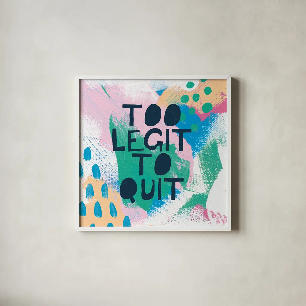 Bright Inspiration III by Moira Hershey. Shown in a crisp white glass frame for a clean and minimalist style. Available as an archival giclee rolled canvas, fine art paper, or poster print. SKU 37950a.