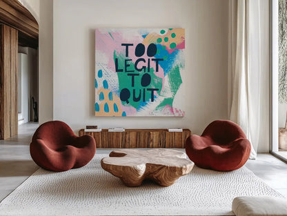 Bright Inspiration III by Moira Hershey. Shown as extra-large giant wall art in a modern living room. Available as an archival giclee rolled canvas, fine art paper, or poster print. SKU 37950a.