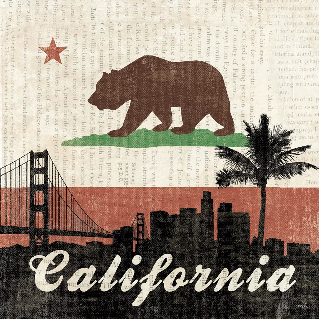 California by Moira Hershey. SKU 16067a. Archival Giclee Fine art print for wall decor.
