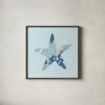 Coastal Cool II by Moira Hershey. Shown in a sleek black glass frame for a contemporary gallery look. Available as an archival giclee rolled canvas, fine art paper, or poster print. SKU 38260a.