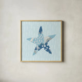 Coastal Cool II by Moira Hershey. Shown in a natural wood glass frame for a timeless modern aesthetic. Available as an archival giclee rolled canvas, fine art paper, or poster print. SKU 38260a.
