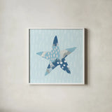 Coastal Cool II by Moira Hershey. Shown in a crisp white glass frame for a clean and minimalist style. Available as an archival giclee rolled canvas, fine art paper, or poster print. SKU 38260a.