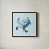Coastal Cool IV by Moira Hershey. Shown in a sleek black glass frame for a contemporary gallery look. Available as an archival giclee rolled canvas, fine art paper, or poster print. SKU 38262a.