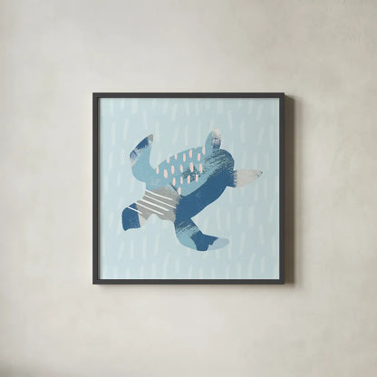 Coastal Cool IV by Moira Hershey. Shown in a sleek black glass frame for a contemporary gallery look. Available as an archival giclee rolled canvas, fine art paper, or poster print. SKU 38262a.