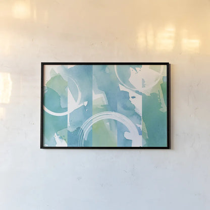 Coastal Feel I by Moira Hershey. shown as a paper print in a black flame. Available as a archival giclee rolled canvas, fine art paper, or poster print. SKU 41615i.