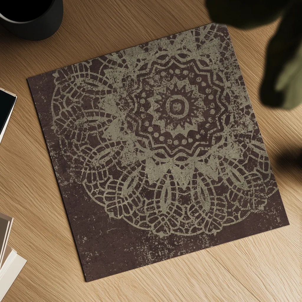 Contemporary Lace I Spice by Moira Hershey. Shown as a detailed flat fine art print, highlighting archival giclee quality. Available as an archival giclee rolled canvas, fine art paper, or poster print. SKU 16402a.
