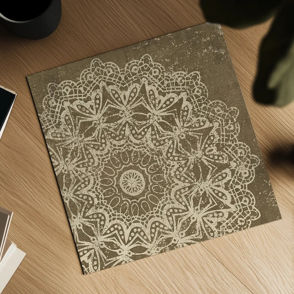 Contemporary Lace II Spice by Moira Hershey. Shown as a detailed flat fine art print, highlighting archival giclee quality. Available as an archival giclee rolled canvas, fine art paper, or poster print. SKU 16403a.