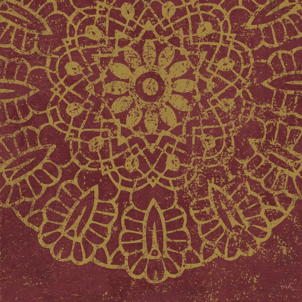 Contemporary Lace III Spice by Moira Hershey. SKU 16407a. Archival Giclee Fine art print for wall decor.