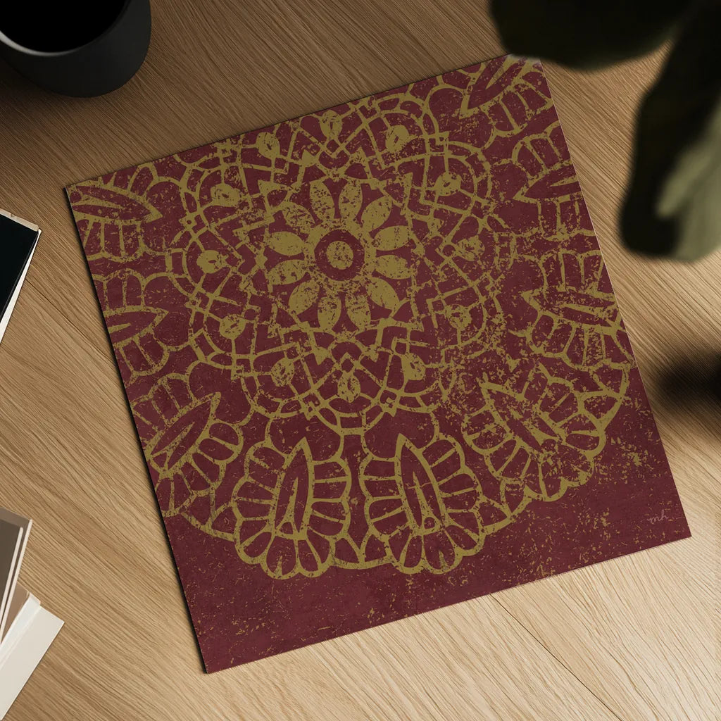 Contemporary Lace III Spice by Moira Hershey. Shown as a detailed flat fine art print, highlighting archival giclee quality. Available as an archival giclee rolled canvas, fine art paper, or poster print. SKU 16407a.