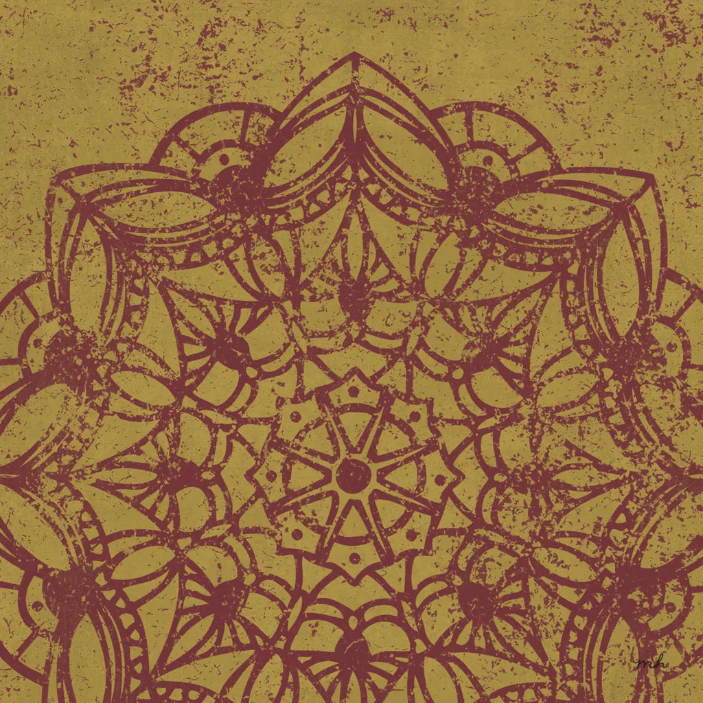 Contemporary Lace IV Spice by Moira Hershey. SKU 16405a. Archival Giclee Fine art print for wall decor.