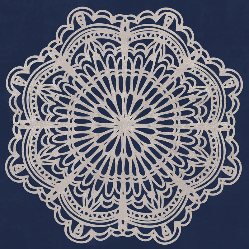 Contemporary Lace Navy I by Moira Hershey. SKU 59364a. Archival Giclee Fine art print for wall decor.
