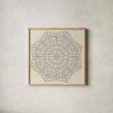Contemporary Lace Neutral I by Moira Hershey. Shown in a natural wood glass frame for a timeless modern aesthetic. Available as an archival giclee rolled canvas, fine art paper, or poster print. SKU 43015a.