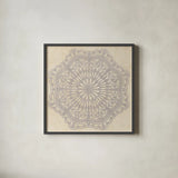 Contemporary Lace Neutral I Vintage by Moira Hershey. Shown in a sleek black glass frame for a contemporary gallery look. Available as an archival giclee rolled canvas, fine art paper, or poster print. SKU 53079a.