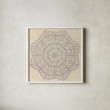 Contemporary Lace Neutral I Vintage by Moira Hershey. Shown in a crisp white glass frame for a clean and minimalist style. Available as an archival giclee rolled canvas, fine art paper, or poster print. SKU 53079a.