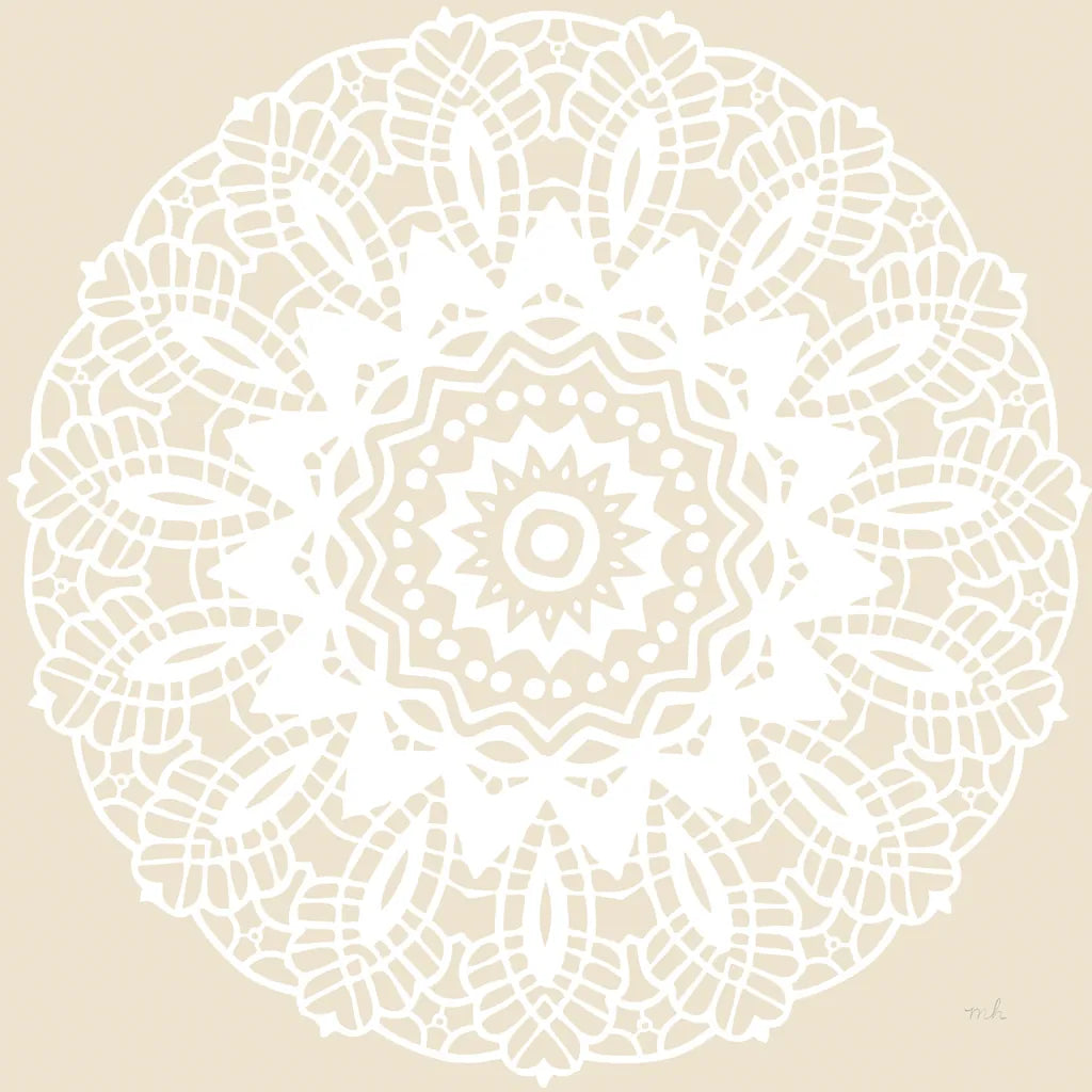 Contemporary Lace Neutral II by Moira Hershey. SKU 43016a. Archival Giclee Fine art print for wall decor.