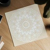 Contemporary Lace Neutral II by Moira Hershey. Shown as a detailed flat fine art print, highlighting archival giclee quality. Available as an archival giclee rolled canvas, fine art paper, or poster print. SKU 43016a.