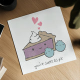 Cute Couples I by Moira Hershey. Shown as a detailed flat fine art print, highlighting archival giclee quality. Available as an archival giclee rolled canvas, fine art paper, or poster print. SKU 19911a.