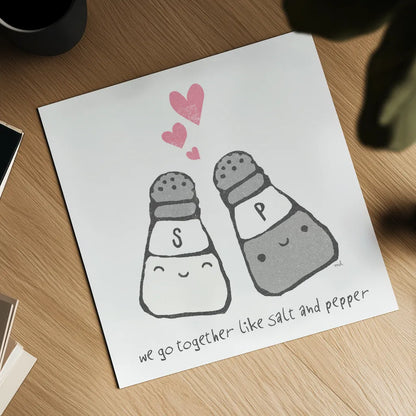 Cute Couples II by Moira Hershey. Shown as a detailed flat fine art print, highlighting archival giclee quality. Available as an archival giclee rolled canvas, fine art paper, or poster print. SKU 18296a.