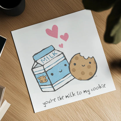 Cute Couples III by Moira Hershey. Shown as a detailed flat fine art print, highlighting archival giclee quality. Available as an archival giclee rolled canvas, fine art paper, or poster print. SKU 19912a.