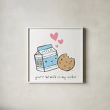 Cute Couples III by Moira Hershey. Shown in a crisp white glass frame for a clean and minimalist style. Available as an archival giclee rolled canvas, fine art paper, or poster print. SKU 19912a.