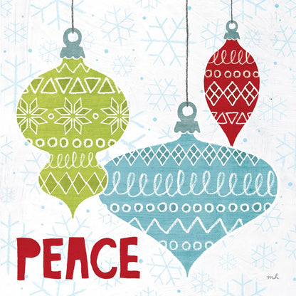 Deck The Halls Red I by Moira Hershey. SKU 38411a. Archival Giclee Fine art print for wall decor.