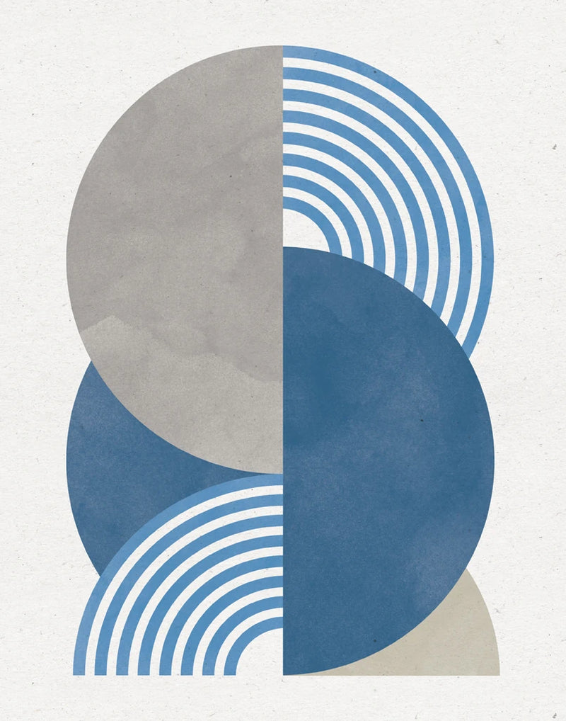 Deco Glam I Blue by Moira Hershey