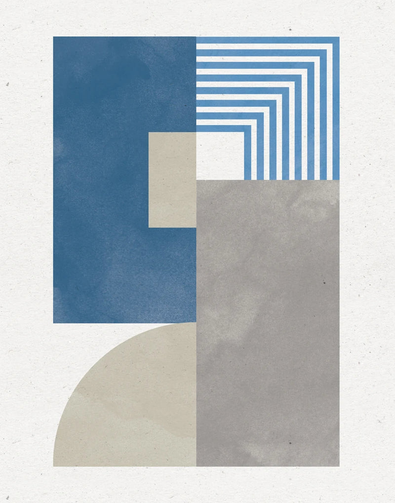 Deco Glam II Blue by Moira Hershey