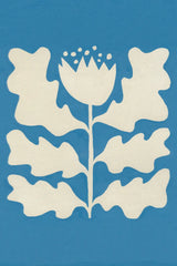 Delighted I Blue Vertical by Moira Hershey. SKU 80716h. Archival Giclee Fine art print for wall decor.