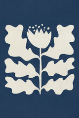Delighted I Navy Vertical by Moira Hershey. SKU 80735h. Archival Giclee Fine art print for wall decor.