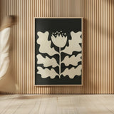 Delighted I Vertical by Moira Hershey. shown as over sized large wall art. Available as an archival giclee rolled canvas, fine art paper, or poster print. SKU 80696h.