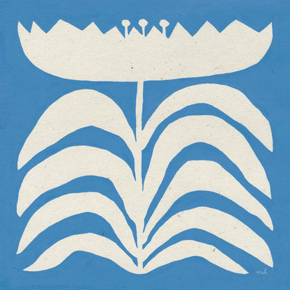 Delighted II Blue by Moira Hershey. SKU 80395a. Archival Giclee Fine art print for wall decor.