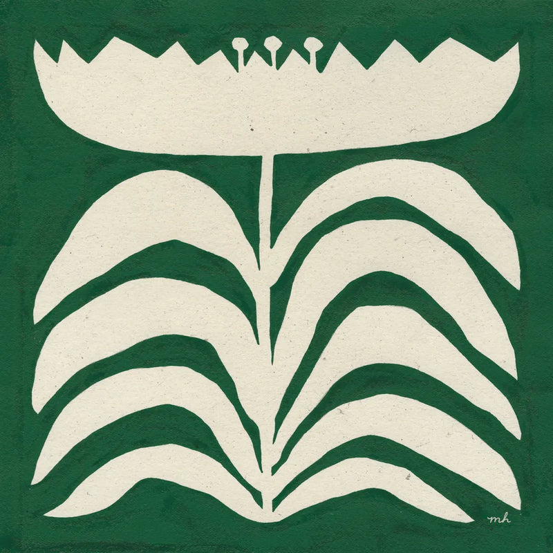 Delighted II Emerald by Moira Hershey. SKU 80199a. Archival Giclee Fine art print for wall decor.