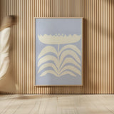 Delighted II Lavender Vertical by Moira Hershey. shown as over sized large wall art. Available as an archival giclee rolled canvas, fine art paper, or poster print. SKU 80732h.