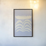 Delighted II Lavender Vertical by Moira Hershey. shown as a paper print in a black flame. Available as a archival giclee rolled canvas, fine art paper, or poster print. SKU 80732h.