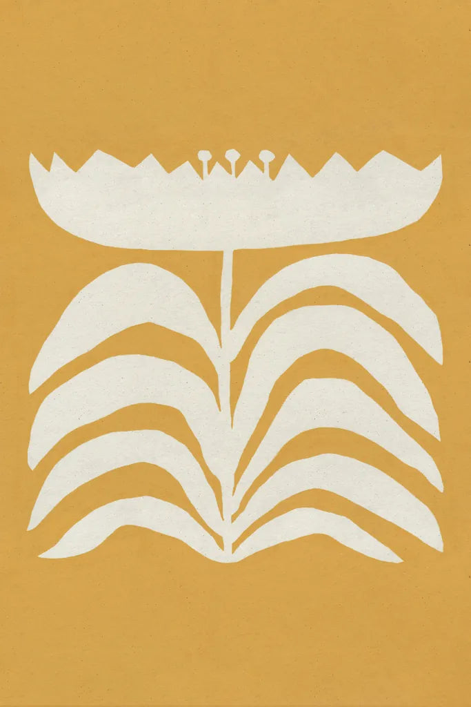 Delighted II Yellow Vertical by Moira Hershey. SKU 80721h. Archival Giclee Fine art print for wall decor.