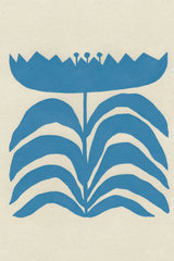Delighted III Blue Vertical by Moira Hershey. SKU 80718h. Archival Giclee Fine art print for wall decor.