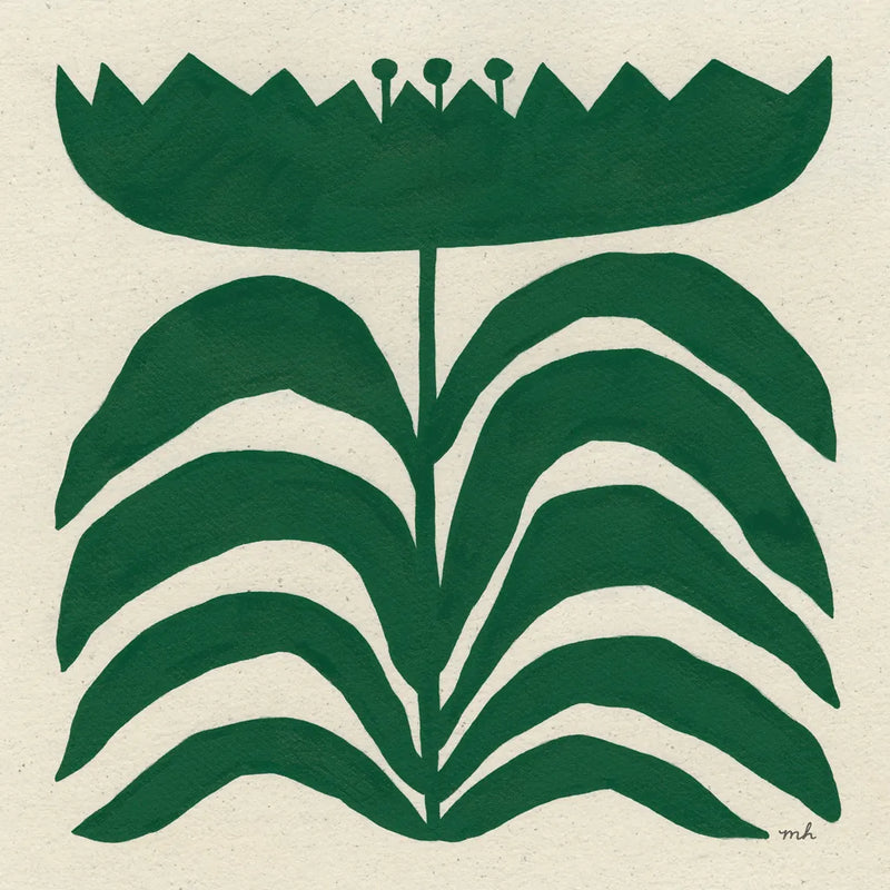 Delighted III Emerald by Moira Hershey. SKU 80200a. Archival Giclee Fine art print for wall decor.
