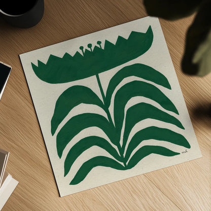 Delighted III Emerald by Moira Hershey. Shown as a detailed flat fine art print, highlighting archival giclee quality. Available as an archival giclee rolled canvas, fine art paper, or poster print. SKU 80200a.