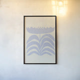 Delighted III Lavender Vertical by Moira Hershey. shown as a paper print in a black flame. Available as a archival giclee rolled canvas, fine art paper, or poster print. SKU 80733h.