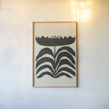Delighted III Vertical by Moira Hershey. shown as a paper print in a natural frame. Available as a archival giclee rolled canvas, fine art paper, or poster print. SKU 80698h.
