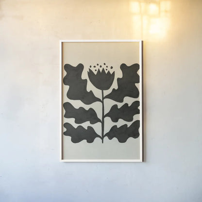 Delighted IV Vertical by Moira Hershey. shown as a paper print in a white frame. Available as a archival giclee rolled canvas, fine art paper, or poster print. SKU 80699h.