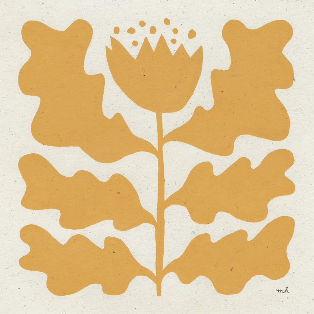 Delighted IV Yellow by Moira Hershey. SKU 80538a. Archival Giclee Fine art print for wall decor.