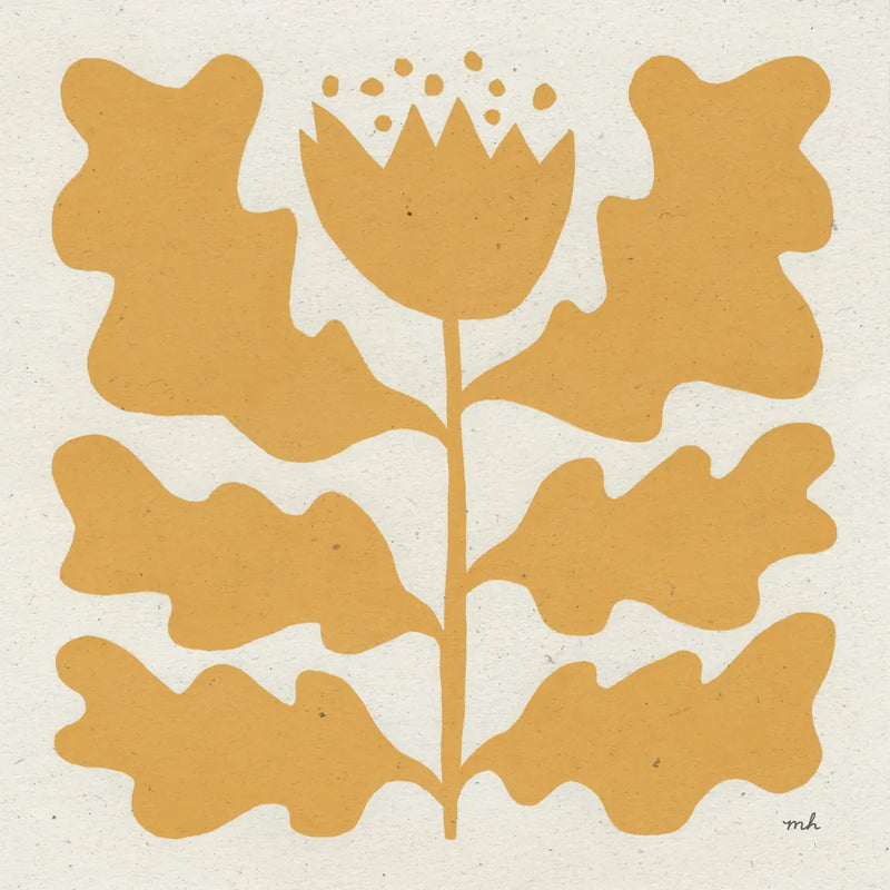 Delighted IV Yellow by Moira Hershey. SKU 80538a. Archival Giclee Fine art print for wall decor.