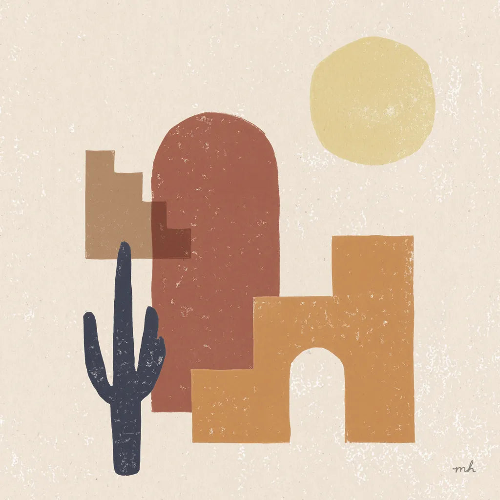 Desert Arches II Sq by Moira Hershey. SKU 80641a. Archival Giclee Fine art print for wall decor.