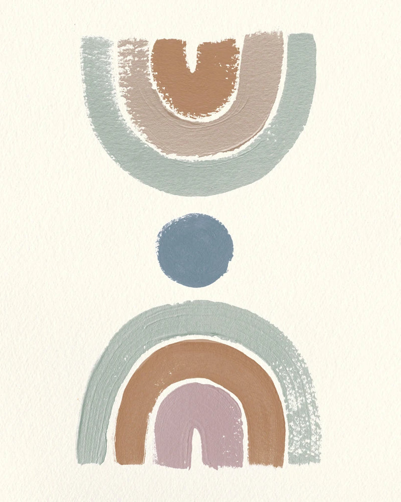 Desert Rainbows II Mint by Moira Hershey