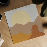 Desert Sun I by Moira Hershey. Shown as a detailed flat fine art print, highlighting archival giclee quality. Available as an archival giclee rolled canvas, fine art paper, or poster print. SKU 57267a.