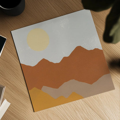 Desert Sun II by Moira Hershey. Shown as a detailed flat fine art print, highlighting archival giclee quality. Available as an archival giclee rolled canvas, fine art paper, or poster print. SKU 57268a.