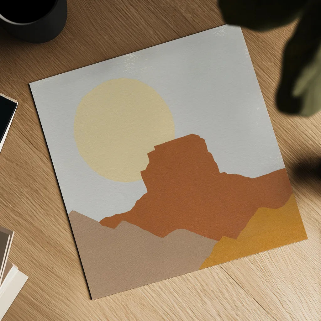 Desert Sun III by Moira Hershey. Shown as a detailed flat fine art print, highlighting archival giclee quality. Available as an archival giclee rolled canvas, fine art paper, or poster print. SKU 57269a.