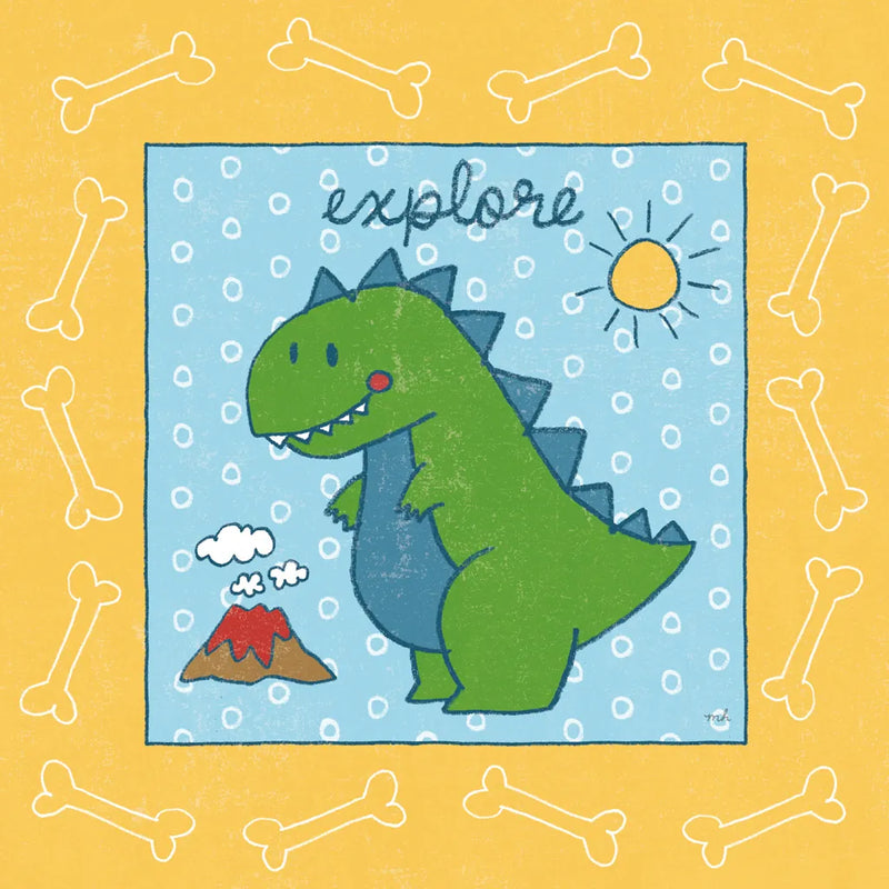 Dino Mighty II by Moira Hershey. SKU 16320a. Archival Giclee Fine art print for wall decor.